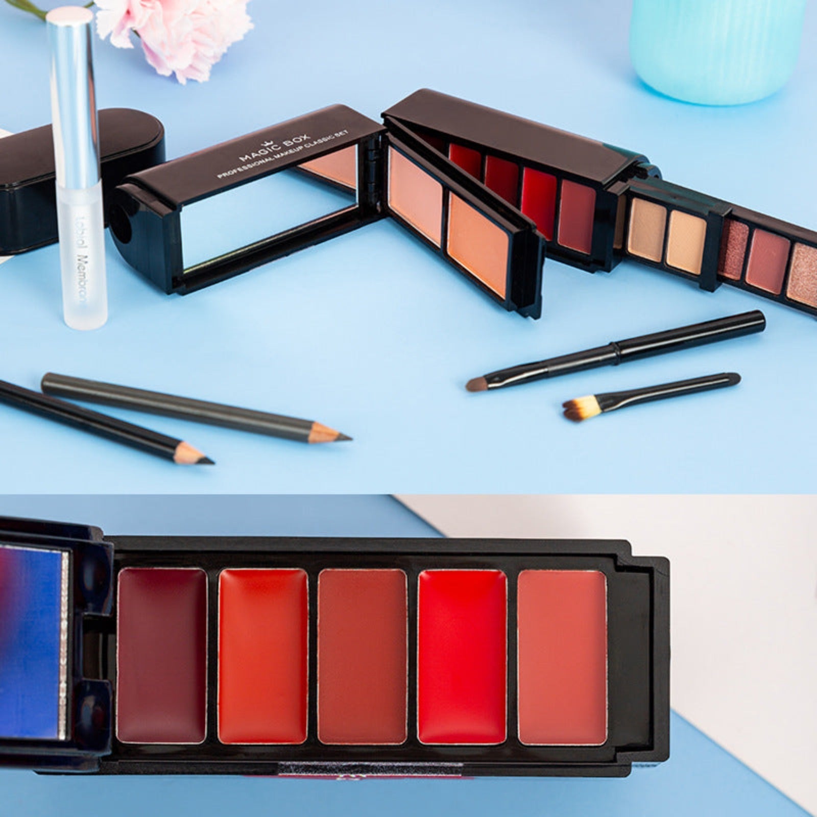 Beauty Kit Eye Shadow, Blush, & Lipstick Kit LA ROSE BEAUTY