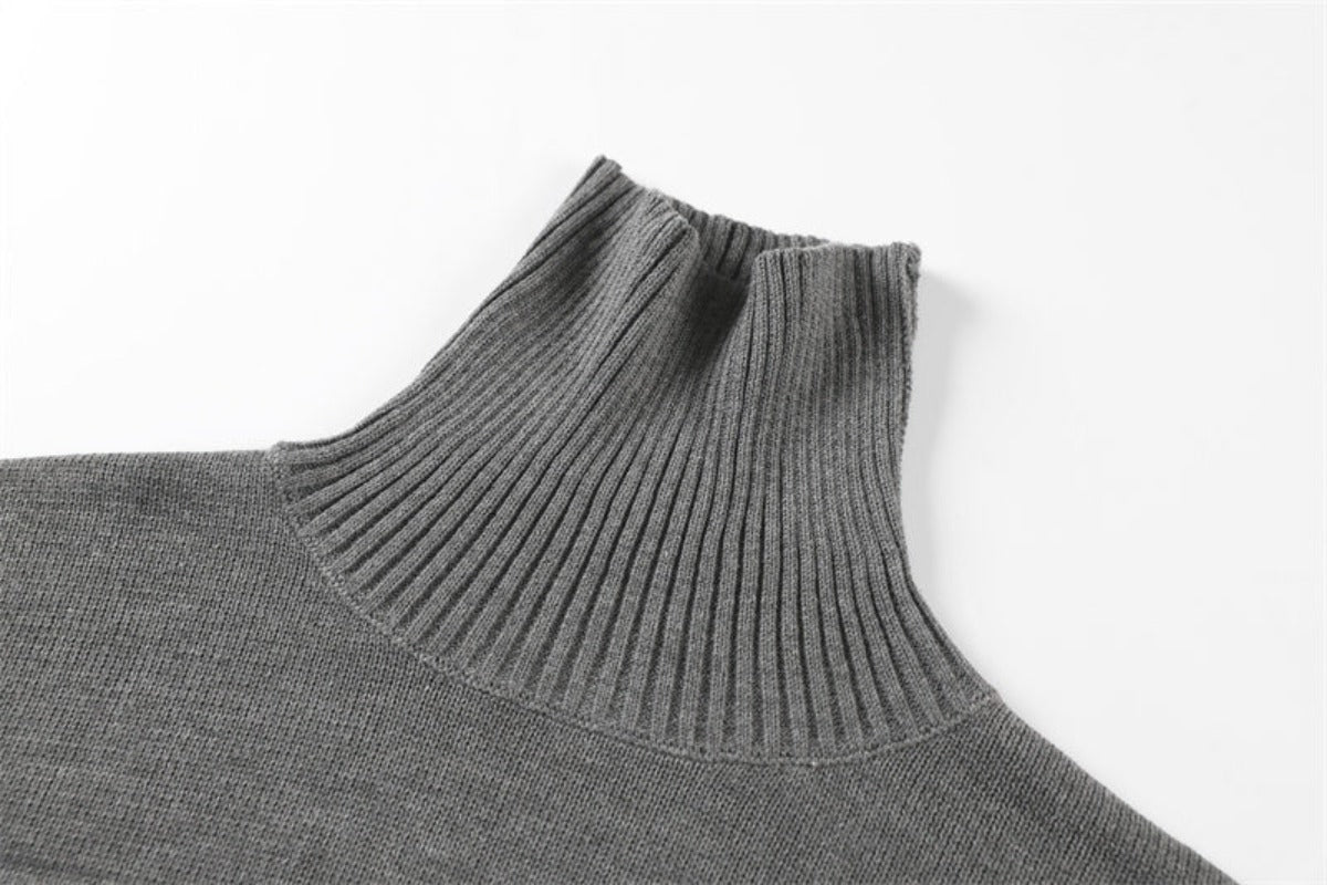Cozy Comfort, Elevated Style: Cotton Turtleneck Sweater for Effortless Warmth 100% Cotton LA ROSE BEAUTY