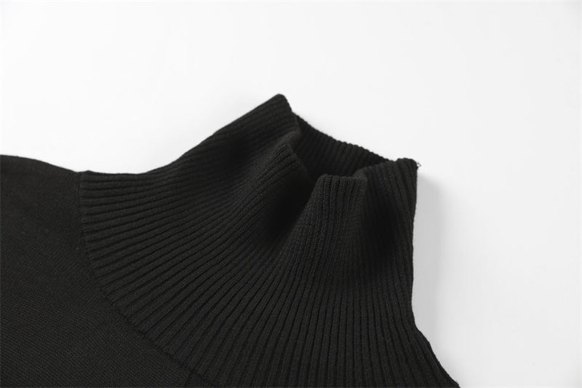 Effortless Elegance, Cozy Warmth: Slim-Fit Cotton Turtleneck Sweater for Modern Comfort LA ROSE BEAUTY