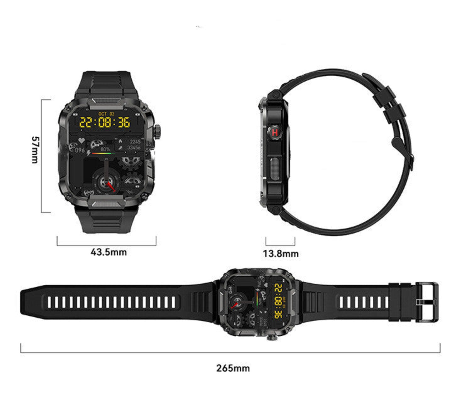 MK66 Smart Watch: Bluetooth Calling, 400mAh Long-lasting Battery, & More! LA ROSE BEAUTY