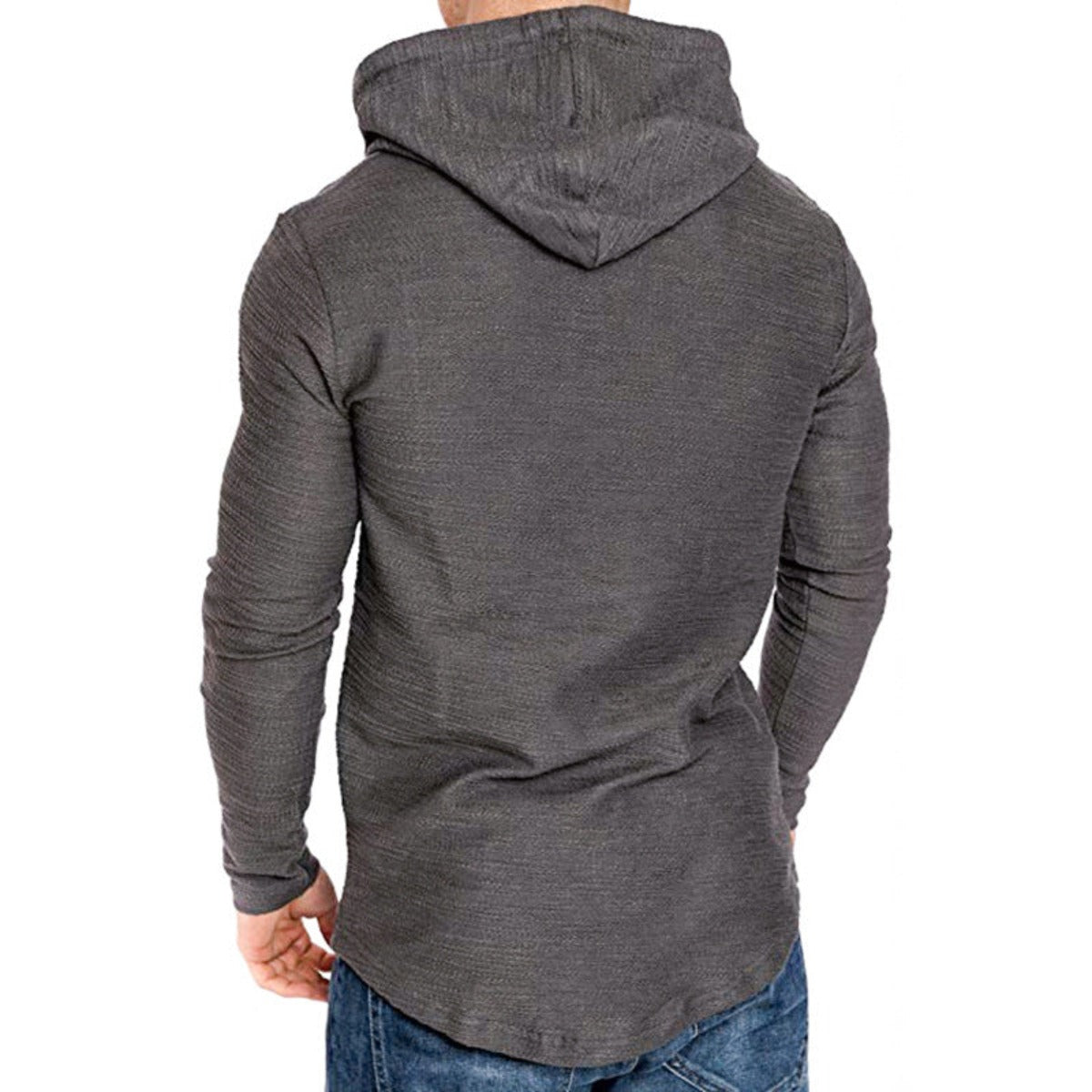 Men Hoodie Sweatshirt Casual Long Sleeve Slim Tops Gym T-shir LA ROSE BEAUTY