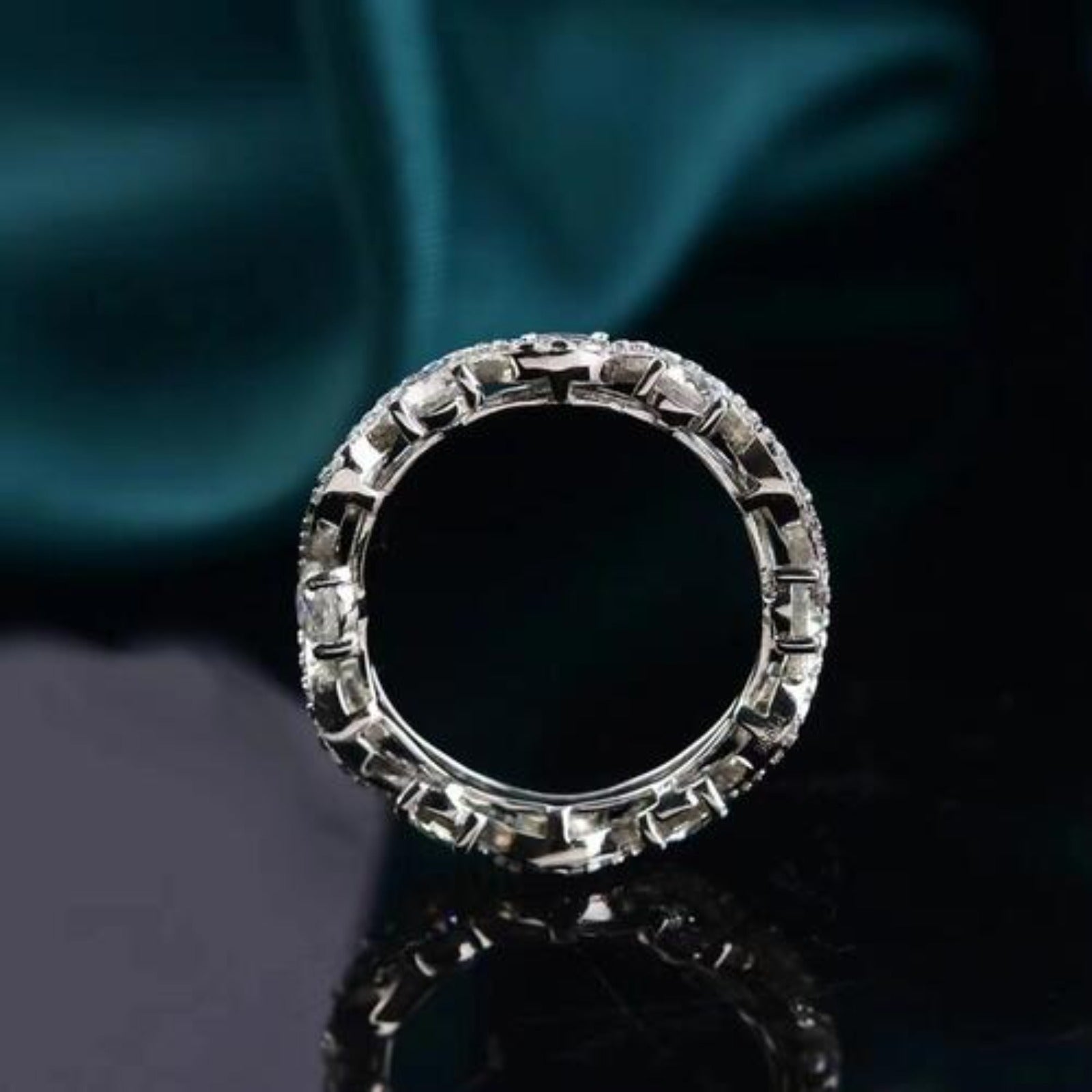 Moissanite 925 Sterling Silver Ring LA ROSE BEAUTY