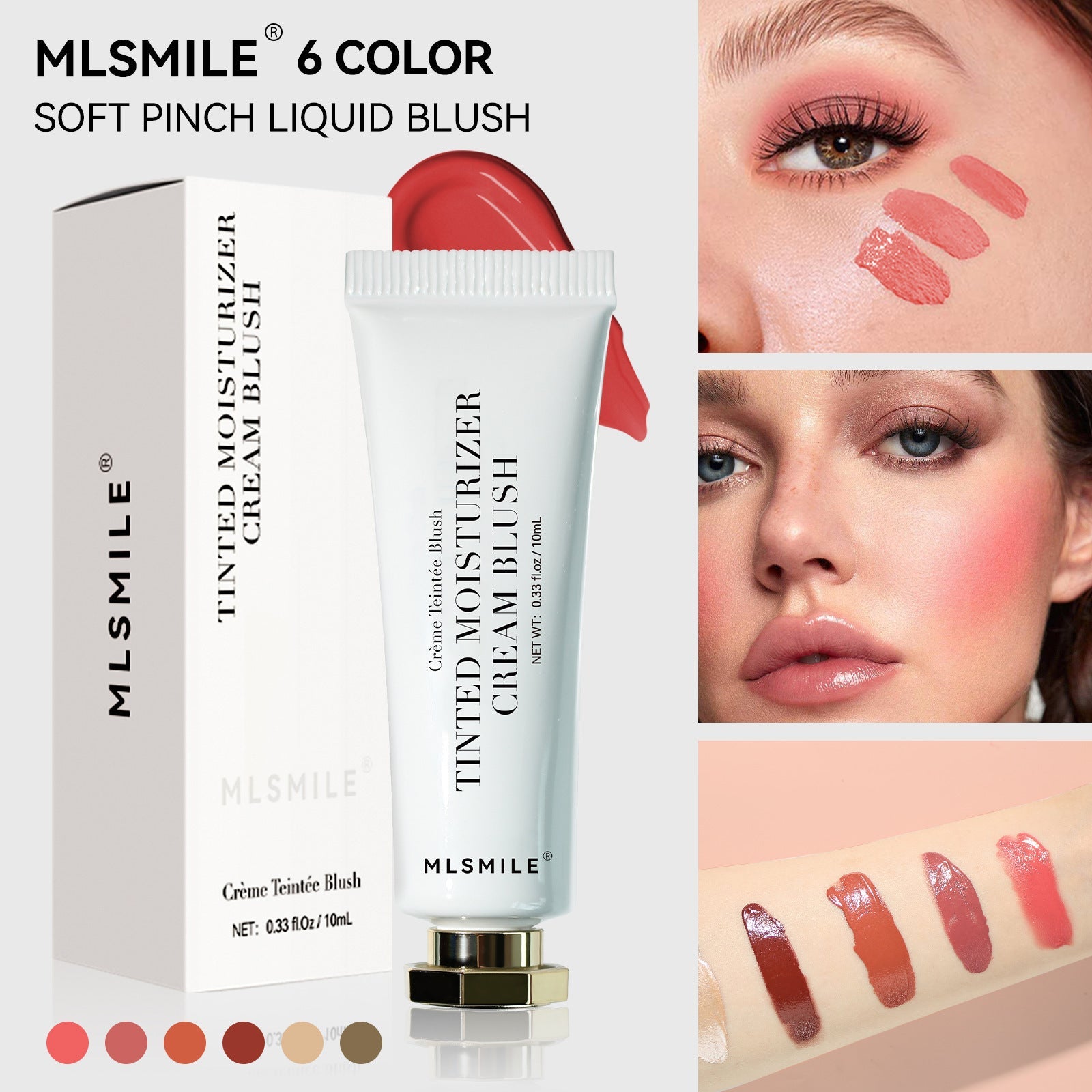 Natural Moisturizing Blush: Dual-Purpose Color for a Radiant Glow LA ROSE BEAUTY